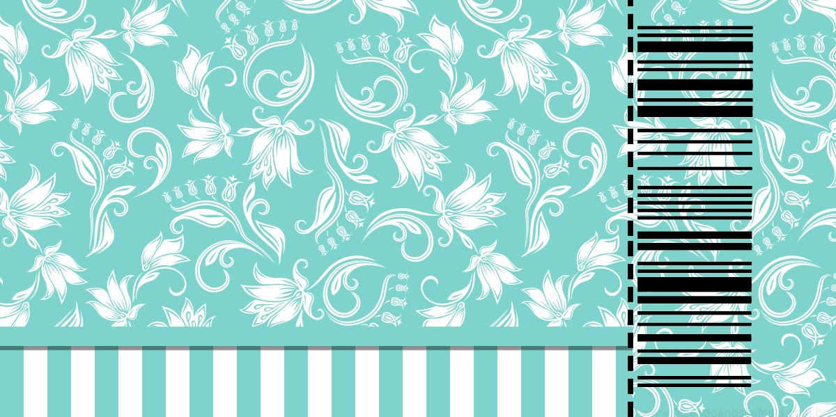 Fiesta Tiffany: Invitaciones para Imprimir Gratis. Invitación tipo Ticket Master Gratis para Fiesta Tiffany.
