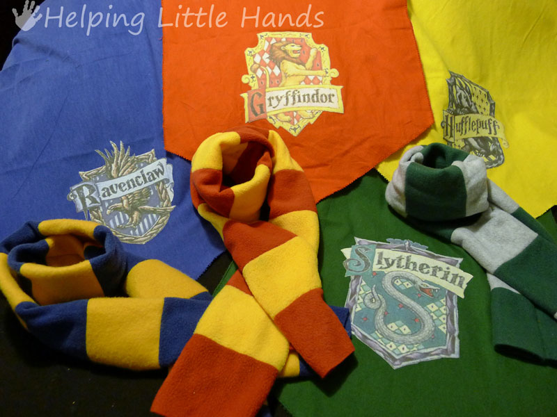 Pieces by Polly: Tutorial: Easy Harry Potter (Hogwarts) House Scarves