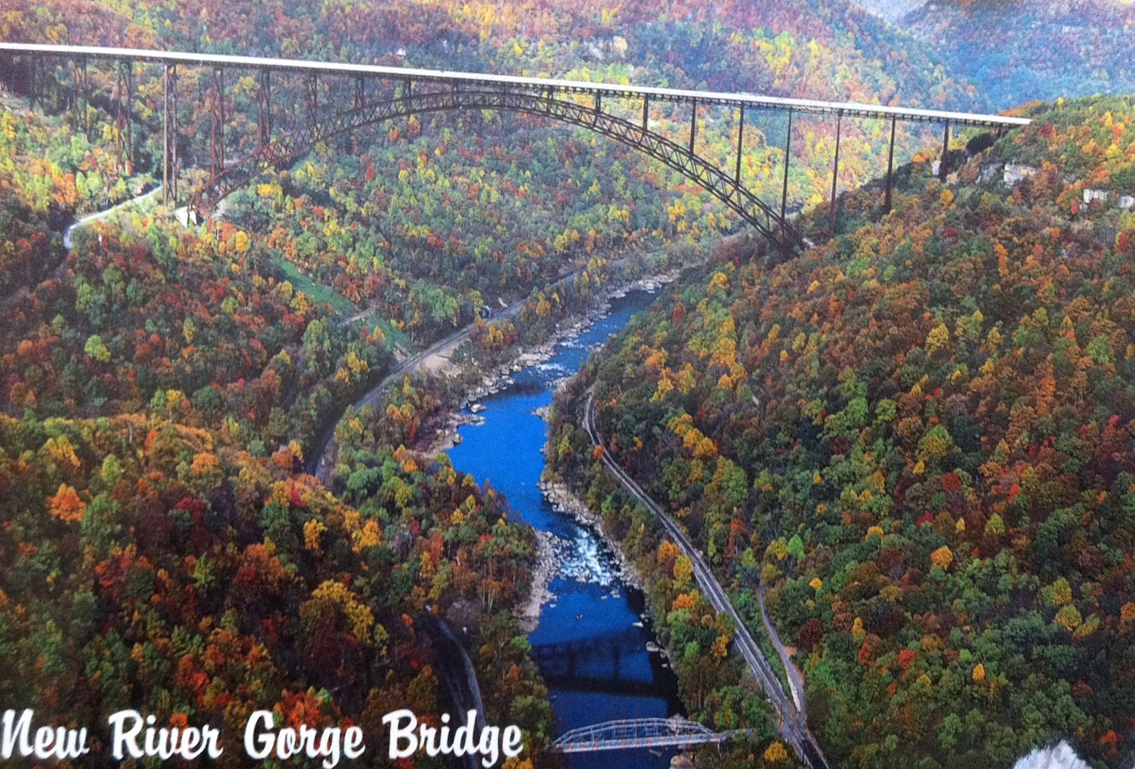 Love of Postcards New River Bridge