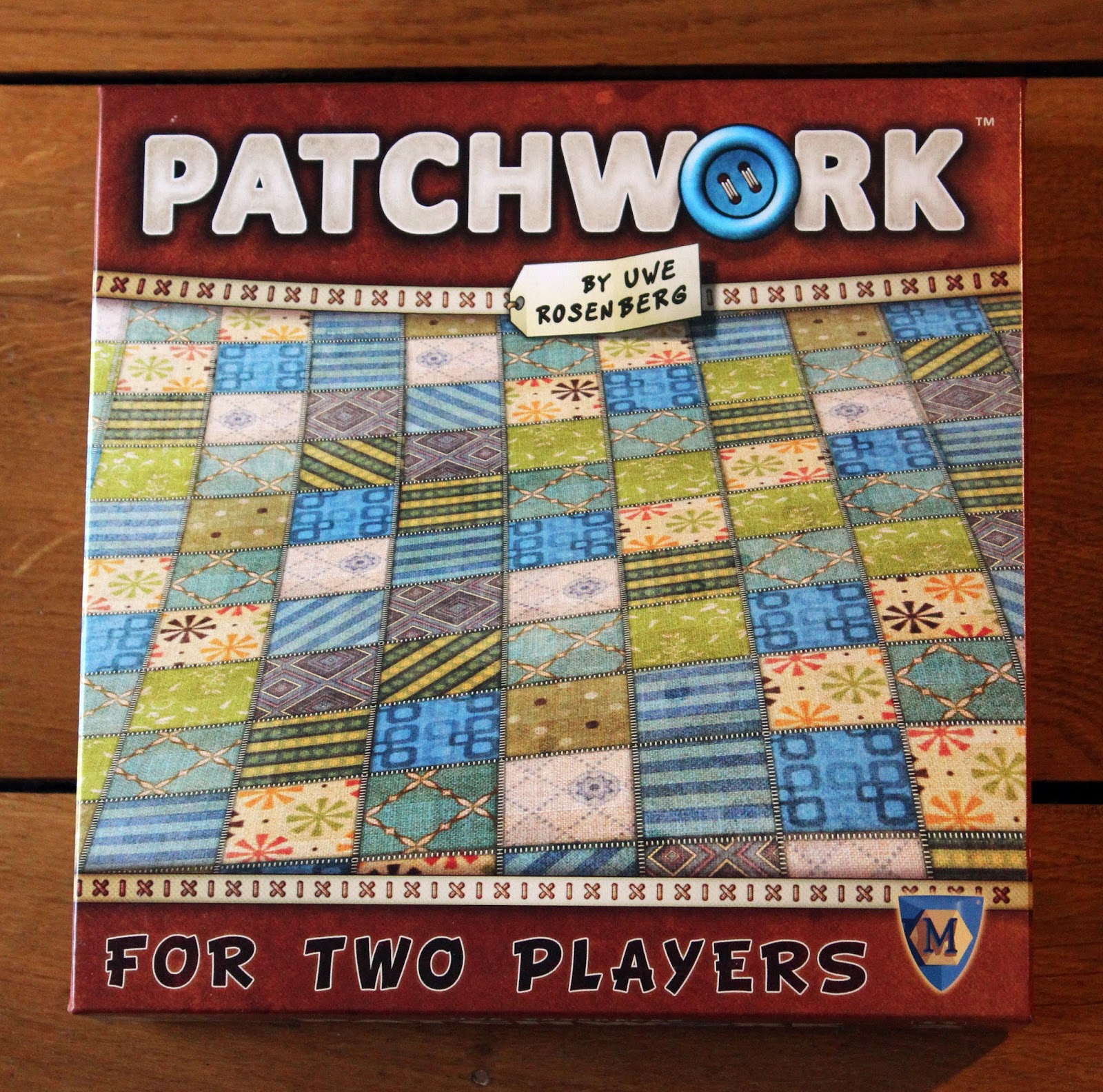 Random Nerdery: Cardboard - Patchwork board game review