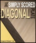 Simply Scored Diagonal Plate