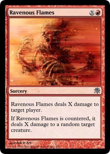 Chaos Cube (cartas inventadas y reeditadas) Ravenous+Flames