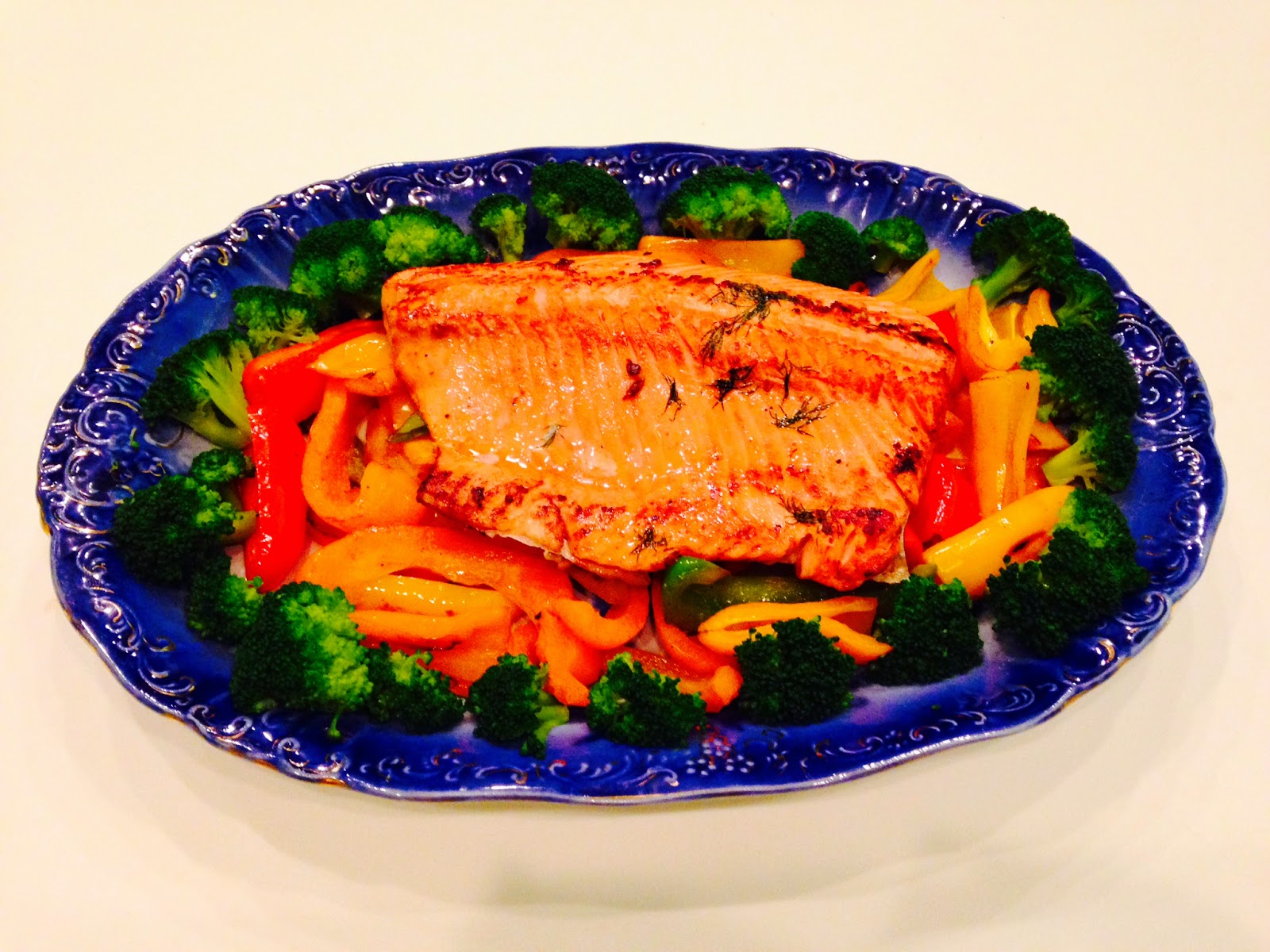 Sofie's Kitchen Healthy Fresh Dill Marinated Salmon with a Cold