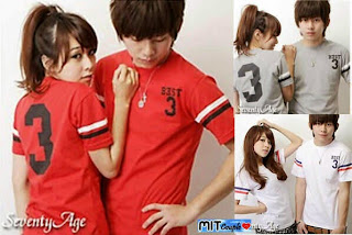 Best3 (merah,abu,putih) 69 Ribu SEPASANG Best3 (merah,abu,putih) , baju couple online terbaru