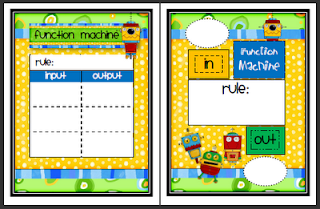 First Grade Math Function Machine