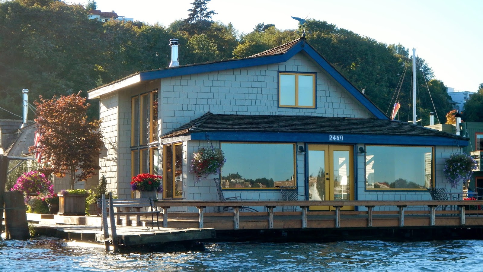 Tom Hanks's houseboat in Sleepless in Seattle Tom Hanks's houseboat in Sleepless in Seattle