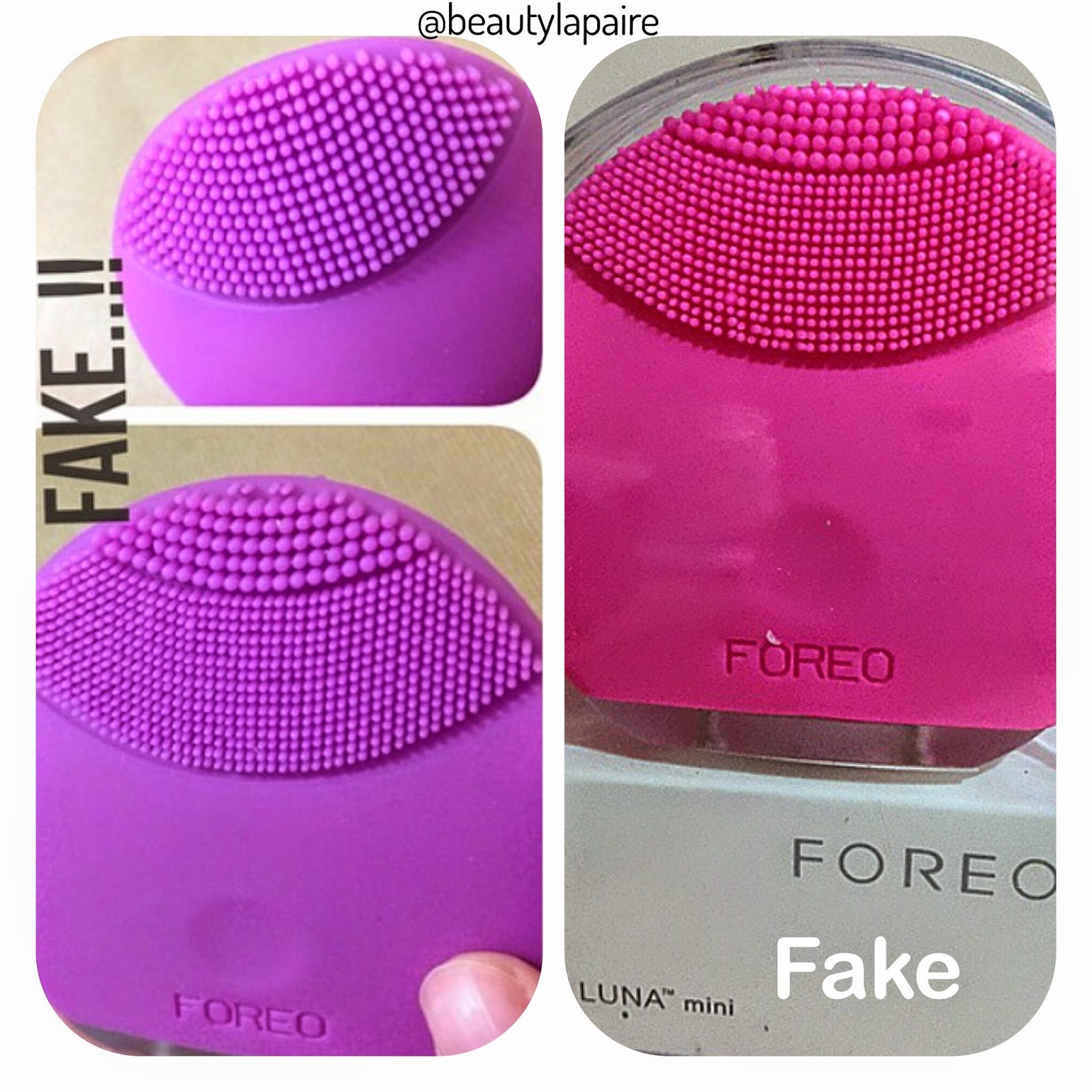 Beauty La Paire Beware Fake Foreo How To Spot The Difference