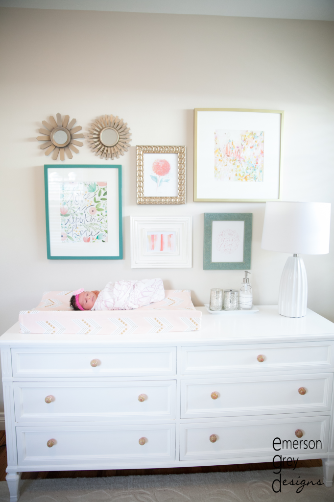 Sweet Little Nursery Coral and Teal Nursery