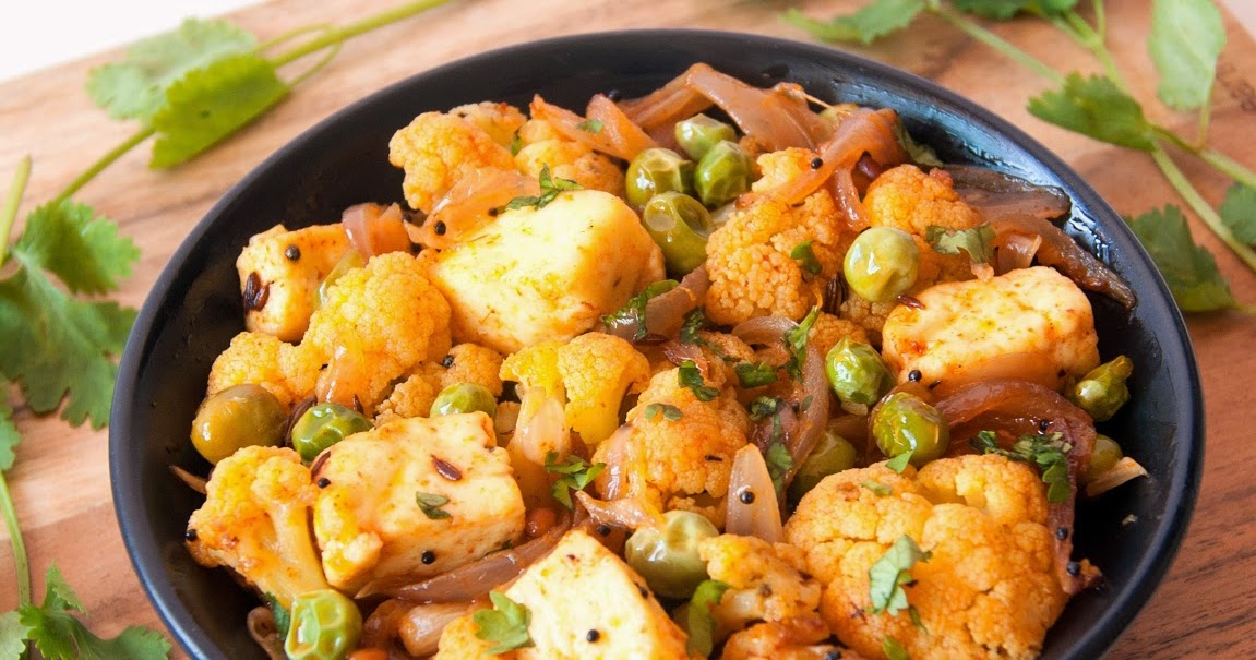 Always Hungry Cauliflower and Green Peas Stir Fry