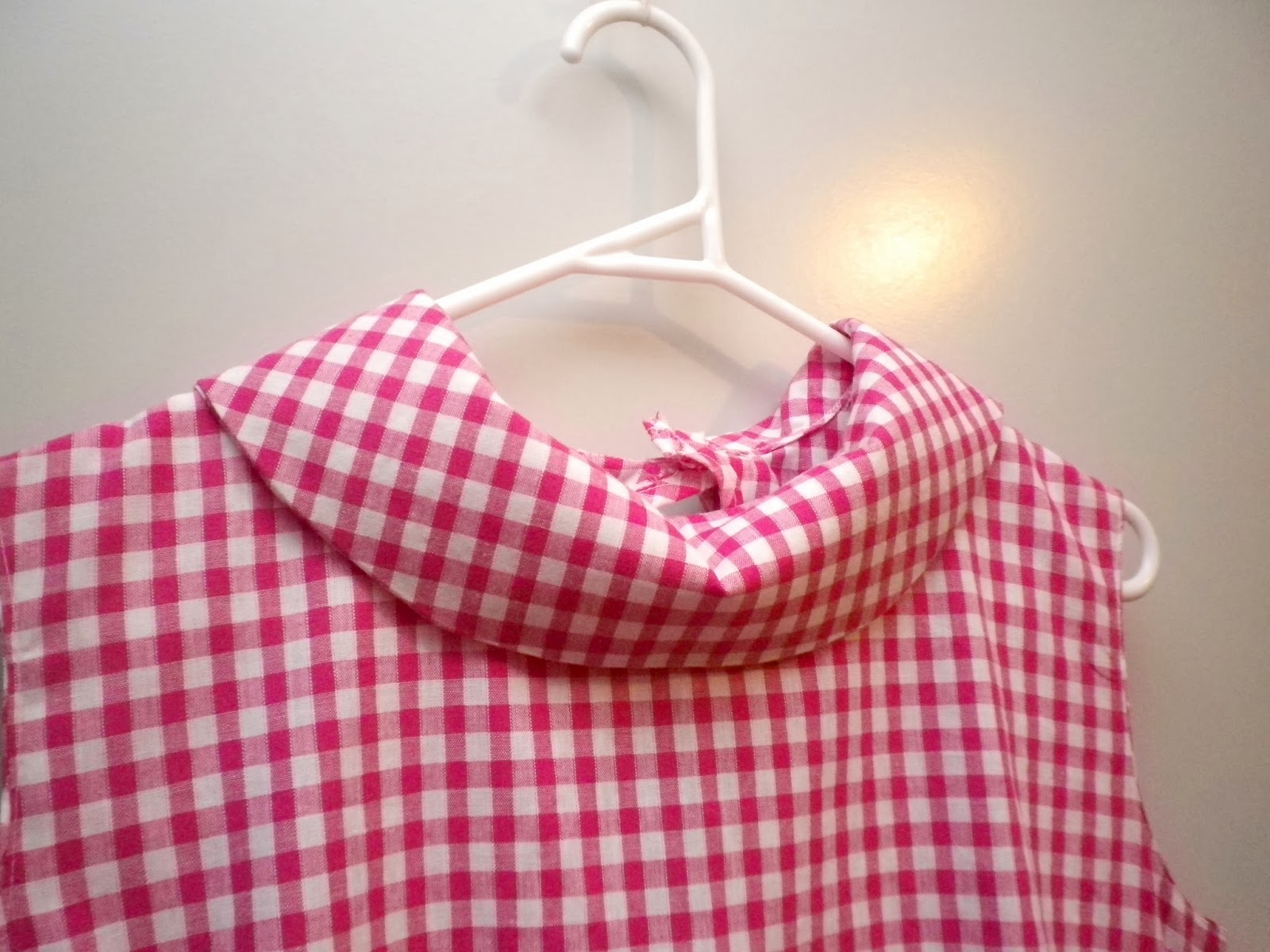 Sewing the 60s Biba's Pink Gingham dress