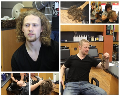SCSU Hockey Players Cut Their Hair for Locks of Love 
