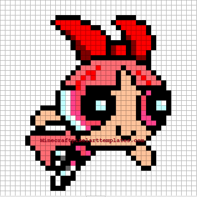 Minecraft Pixel Art Templates Blossom (Powerpuff girls)