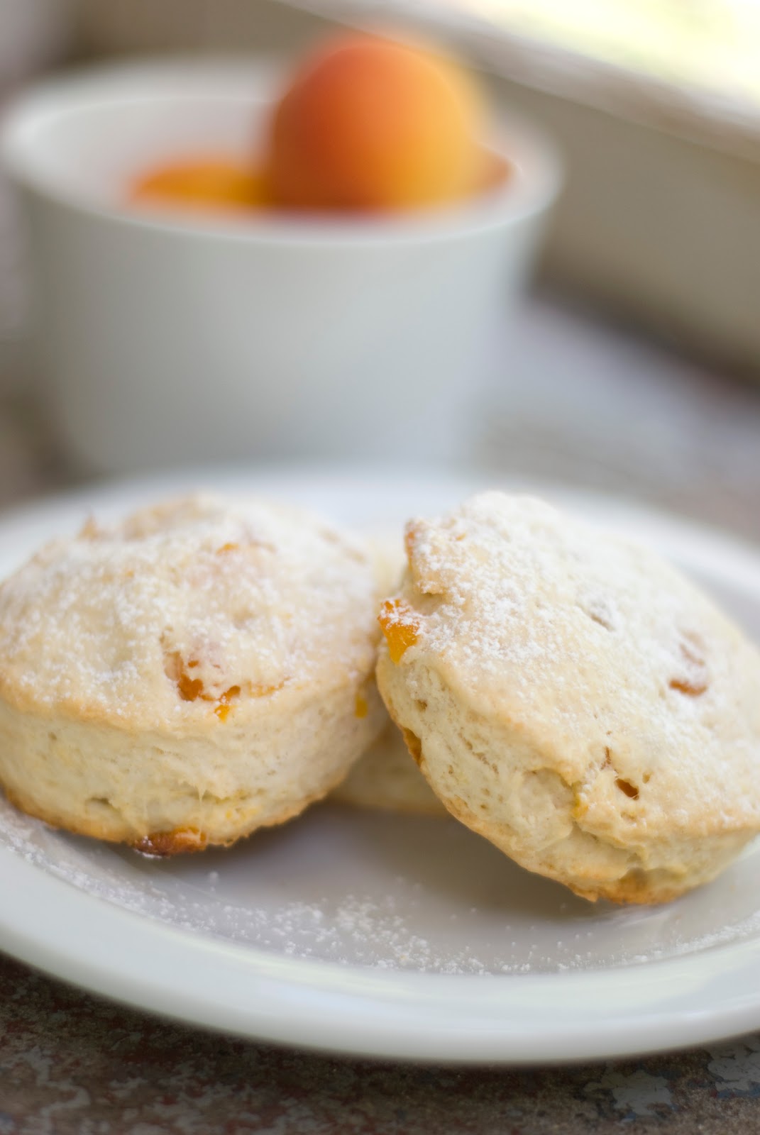 a suburban kitchen ApricotCream Cheese Scones