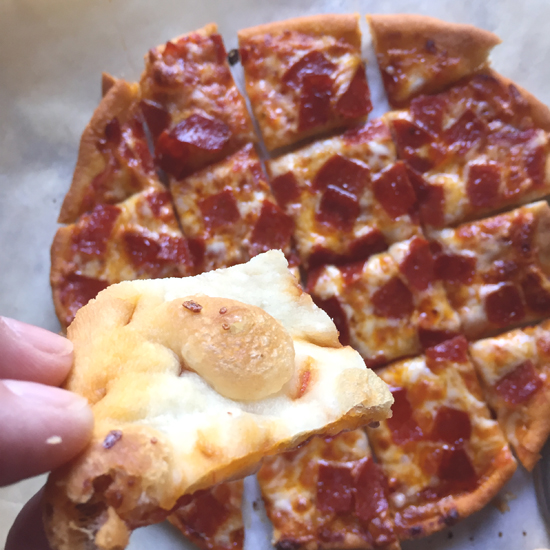 Food Pusher Fried Pizza Crust