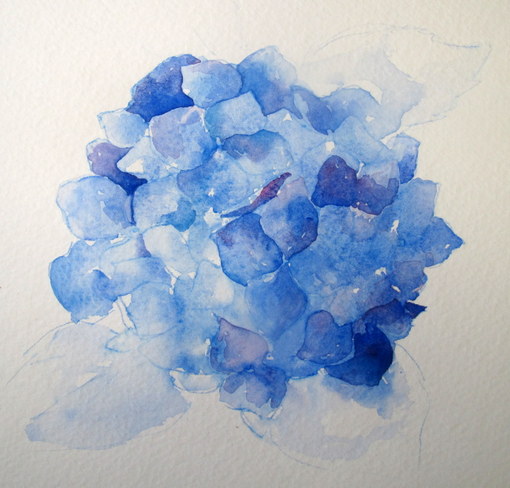 Everyday Artist Step By Step Watercolor How To Paint A Blue