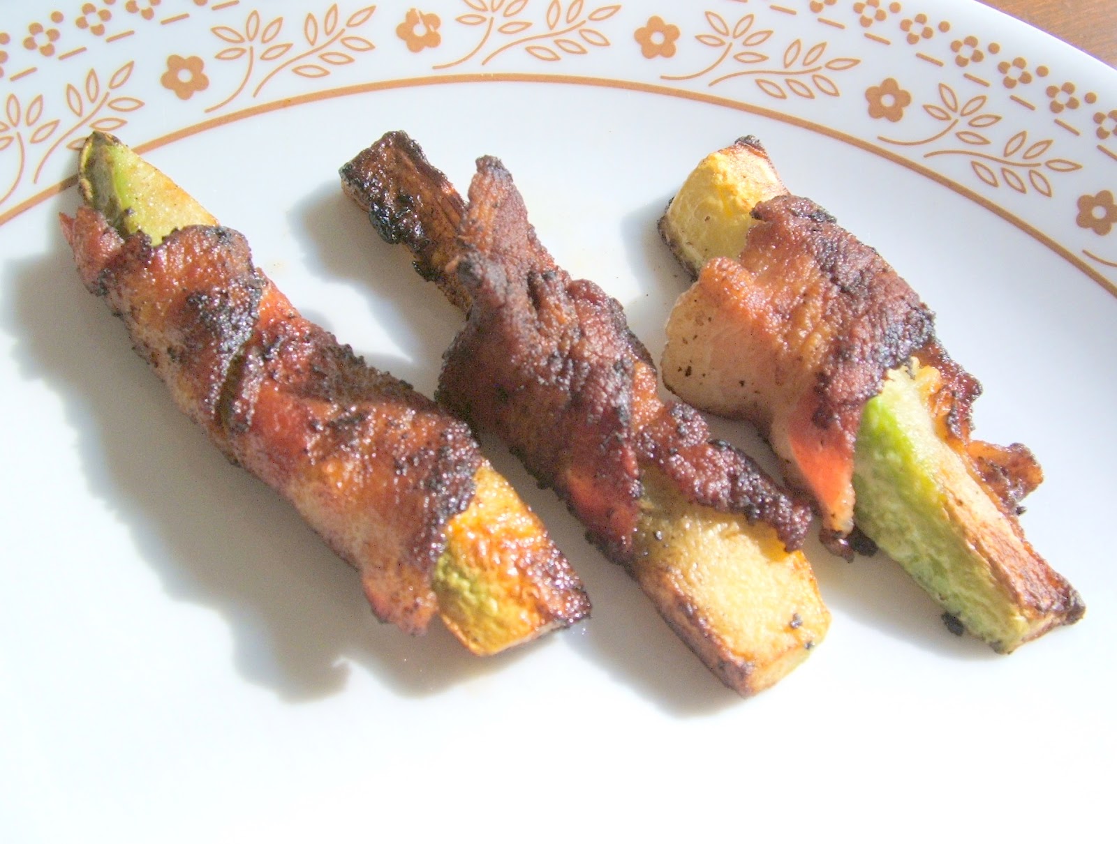 God's Growing Garden Bacon Wrapped Zucchini Strips