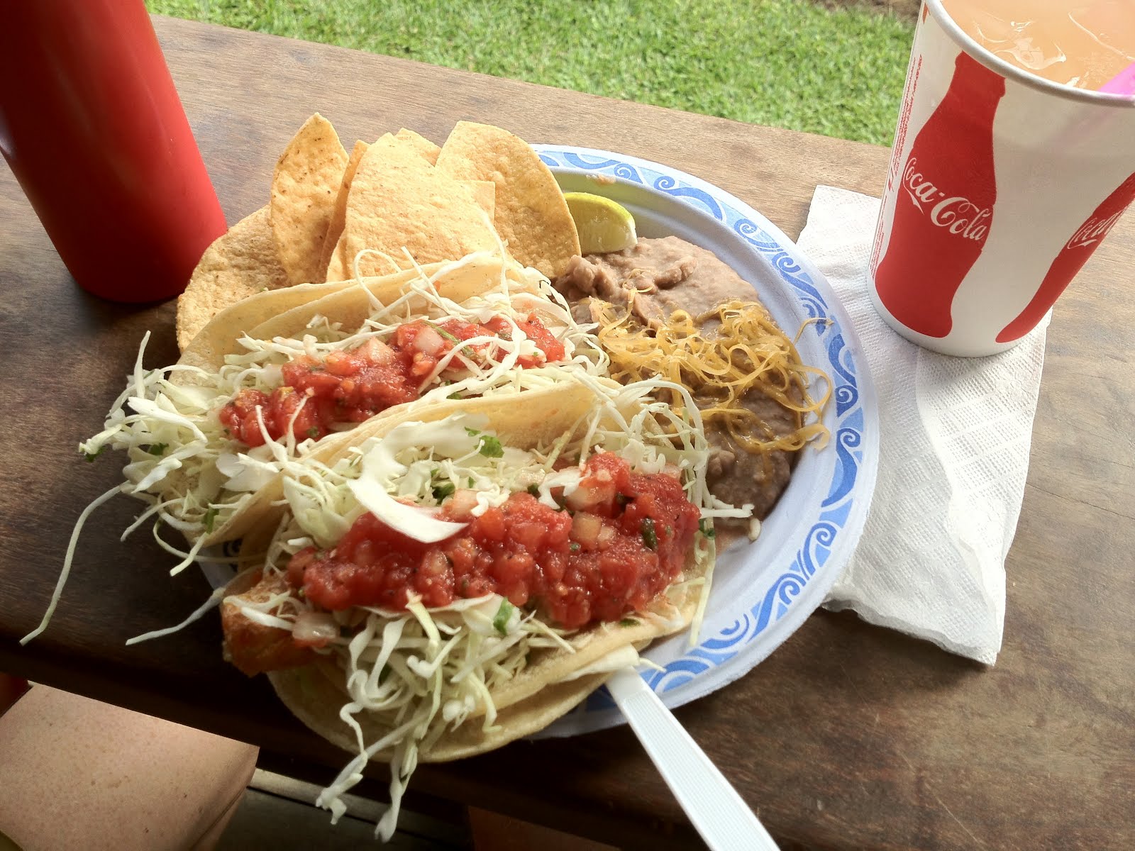 Fish Tacos Tropical Taco Hanalei, Kauai, Hawaii