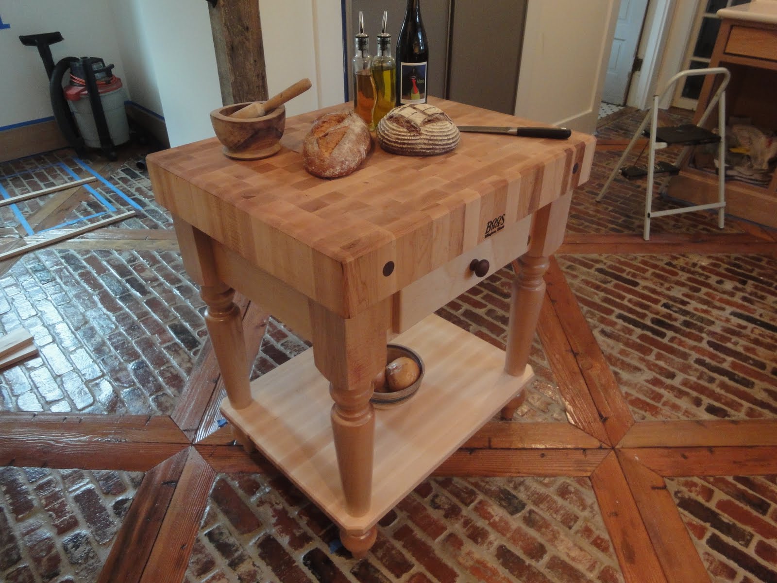 1900 Farmhouse Butcher Block Table