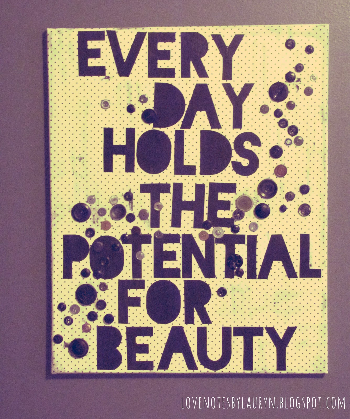 Love Notes by Lauryn diy quote on canvas