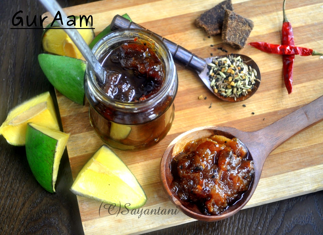Gur Aam (Sweet SournSpicy Mango Pickle with Jaggery) A Homemaker's