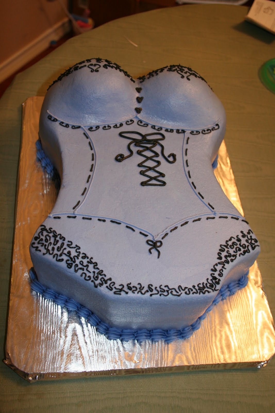 Rachel's Creative Cakes: Bachelorette Party Corset Cake Purple-Black