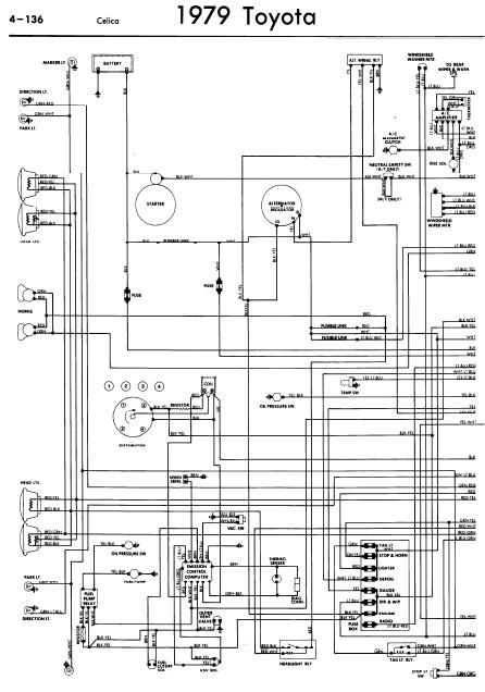 Toyota Celica A40 1979 Wiring Diagrams | Online Guide and Manuals