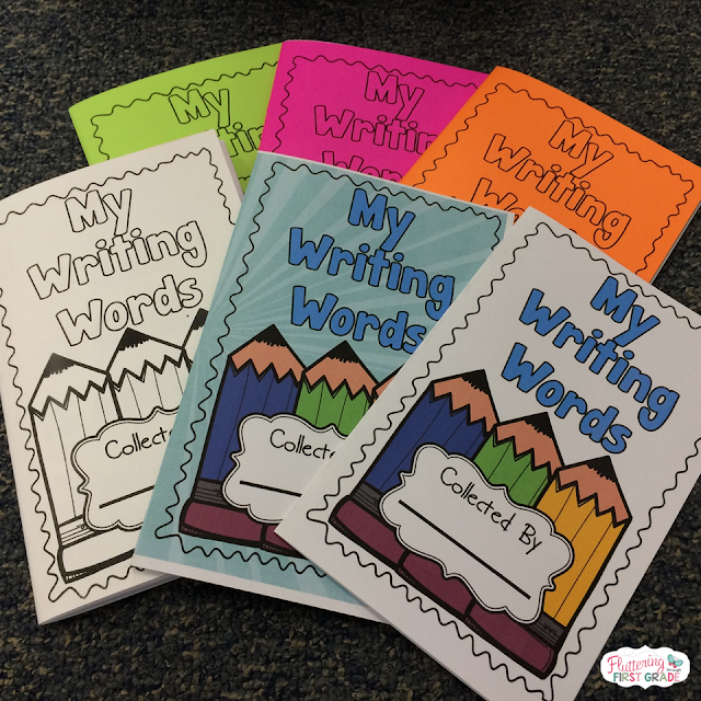 Editable Student Spelling Dictionaries Fluttering Through First Grade