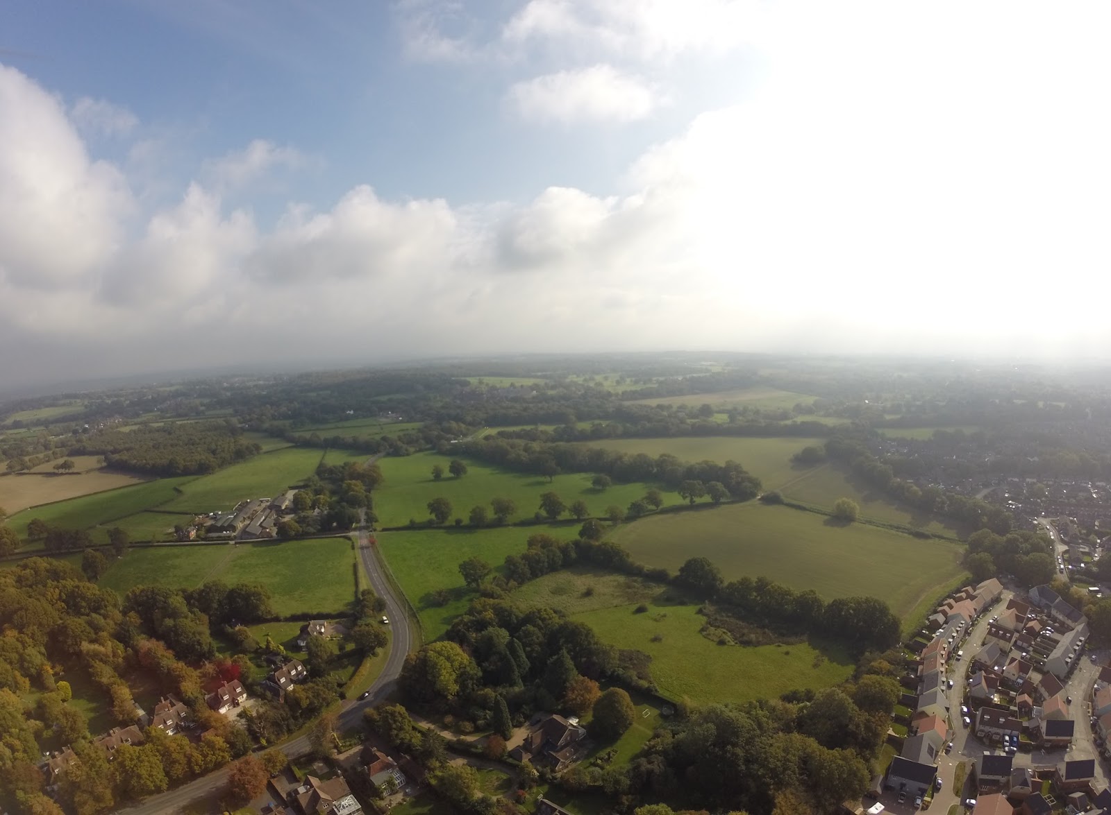 Aerial Britain FIVE PICTURES From north of Burgess Hill 18 Oct 2015