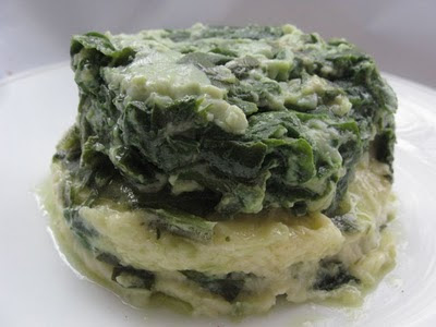Budinca de spanac cu parmezan