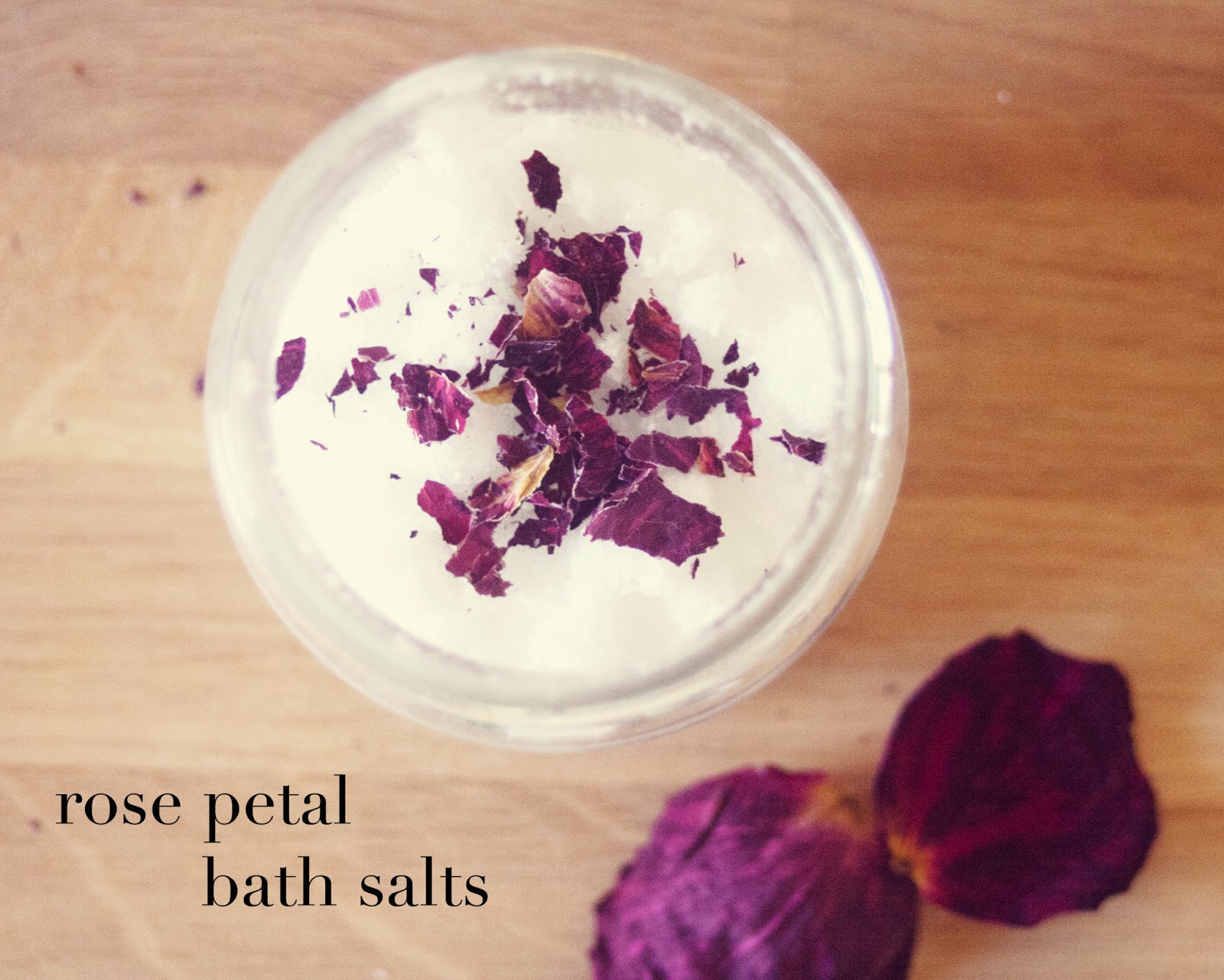DIY Rose Petal Bath Salts
