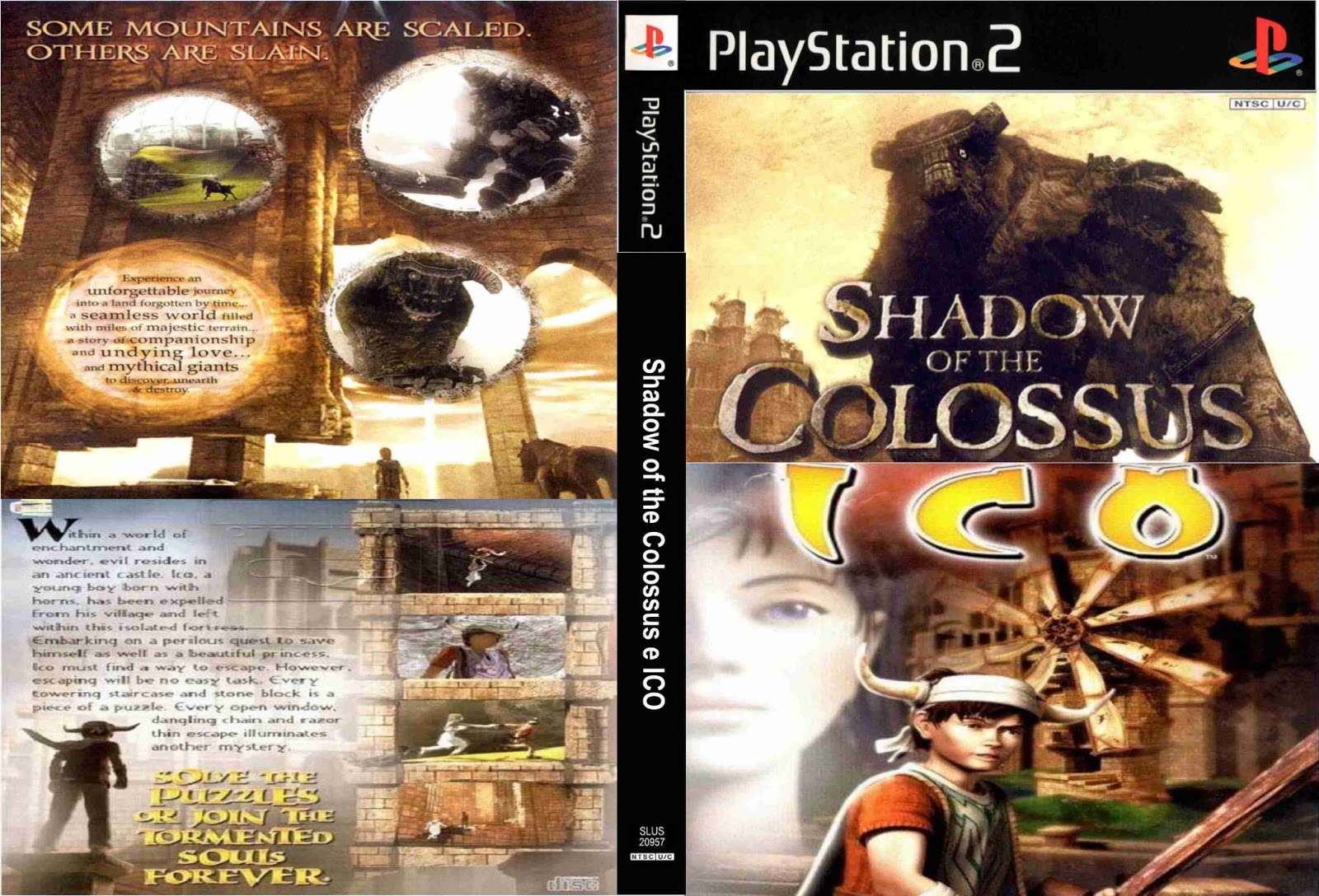 Blog do UsagiRu: [PS2 ISO] ICO & SHADOW OF THE COLOSSUS