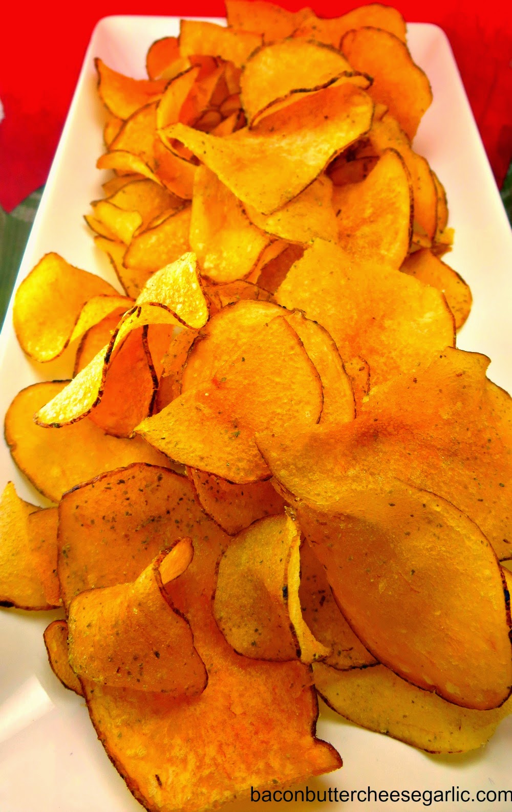 Bacon, Butter, Cheese & Garlic Homemade Jalapeno Kettle Chips