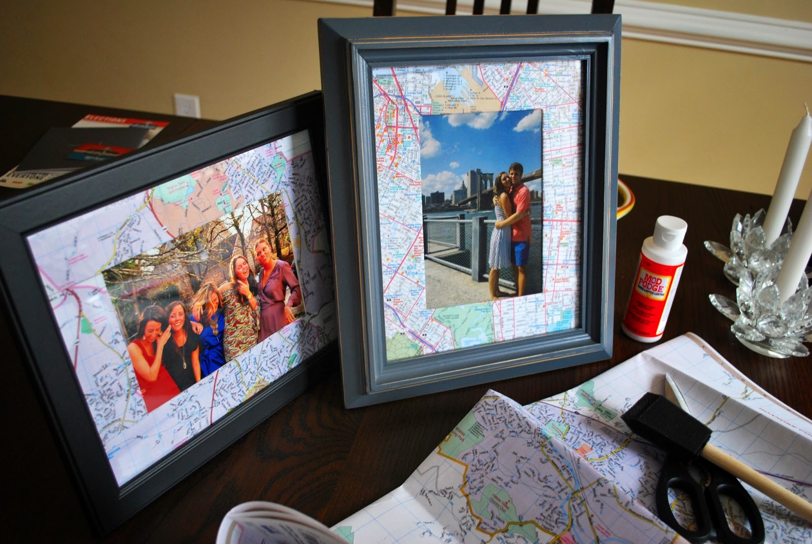 DIY Map Picture Frame Bevy Richmond