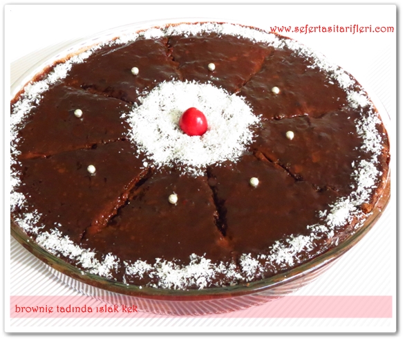 BROWNIE TADINDA ISLAK KEK TARIFI (SOSU YUMURTASIZ) �..Resimli