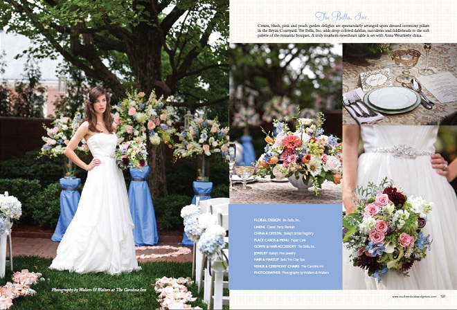 carolina blue wedding gown