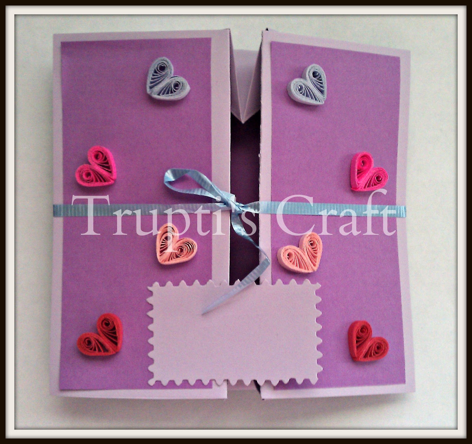 Trupti's Craft Greeting Card Cum Gift Box
