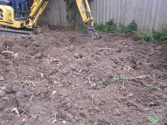 Digging up the soil