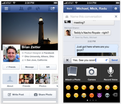Facebook App Gets Updated With Cover Photo, Group Messaging Improvements