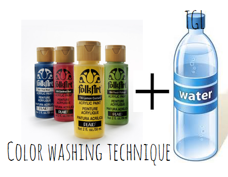 Color Washing With Acrylics Water Today S Creative Ideas