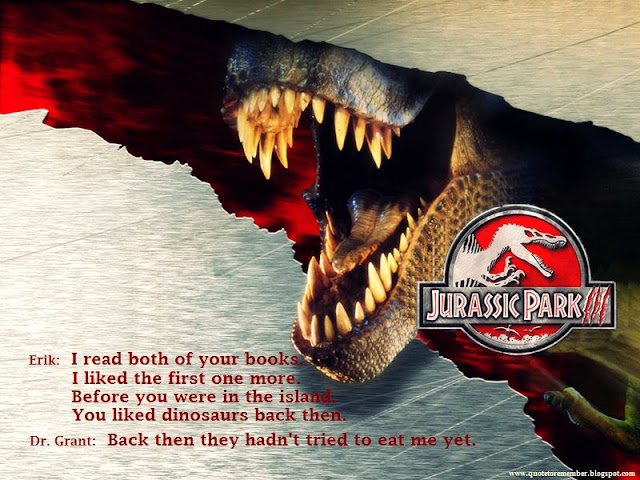 Jurassic Park Funny Quotes. QuotesGram