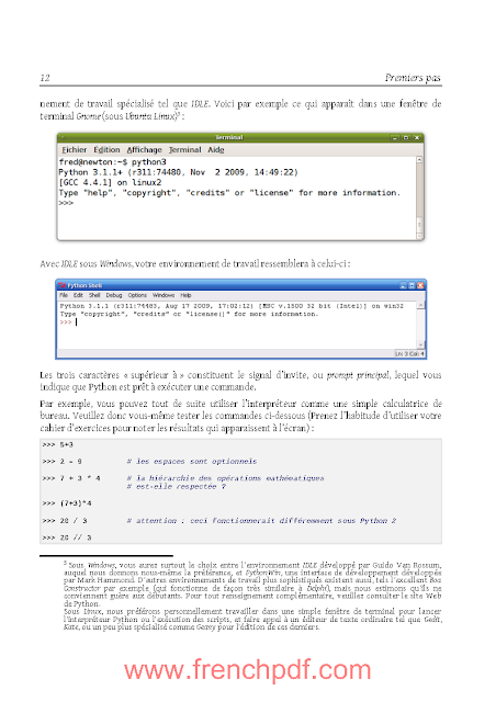Apprendre à programmer avec Python 3 en PDF gratuitement Apprendre à programmer avec Python 3 en PDF gratuitement
