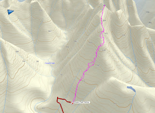 Queen Peak, Vancouver Island Map and GPS Route