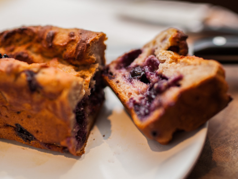 the indolent cook gooey blueberry honey yoghurt cake