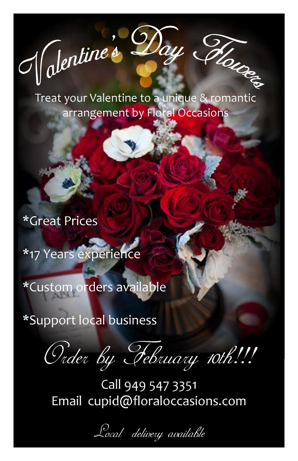 Spreading floral love. Valentine's Flowers