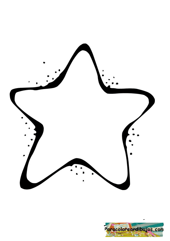 estrella para colorear y recortar :Colorear dibujos