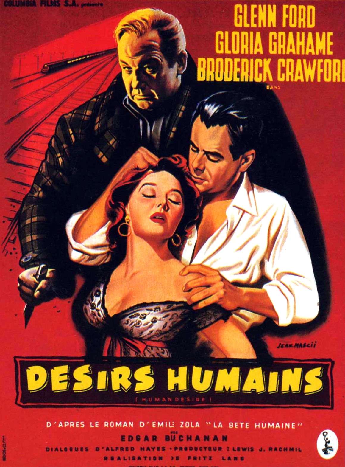 Désirs humains (1954) Fritz Lang - Human desire (14.12.1953 / 25.01.1954)