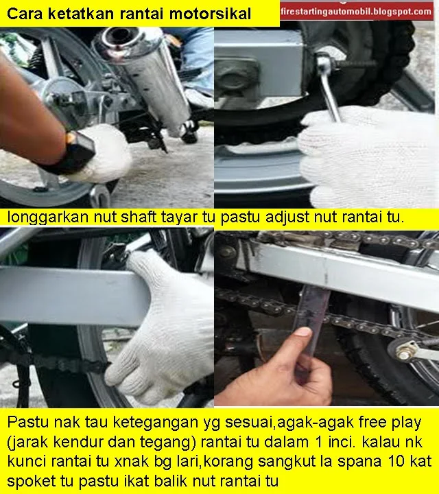 Tips Menjaga Rantai Motosikal Agar Tidak Longgar
