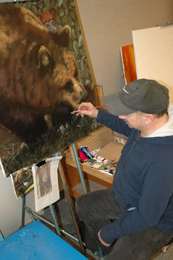 Me painting the Bears