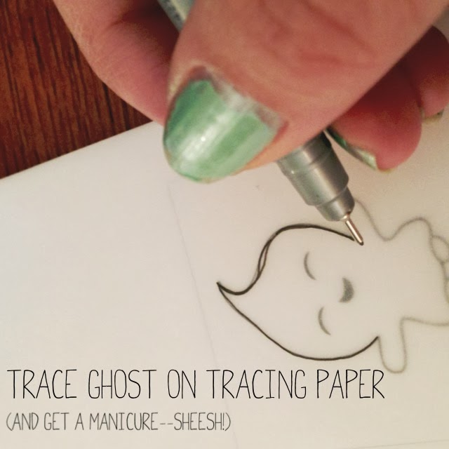 That's What She Said: Tracing Paper + Stamps = Happy Little Haunts