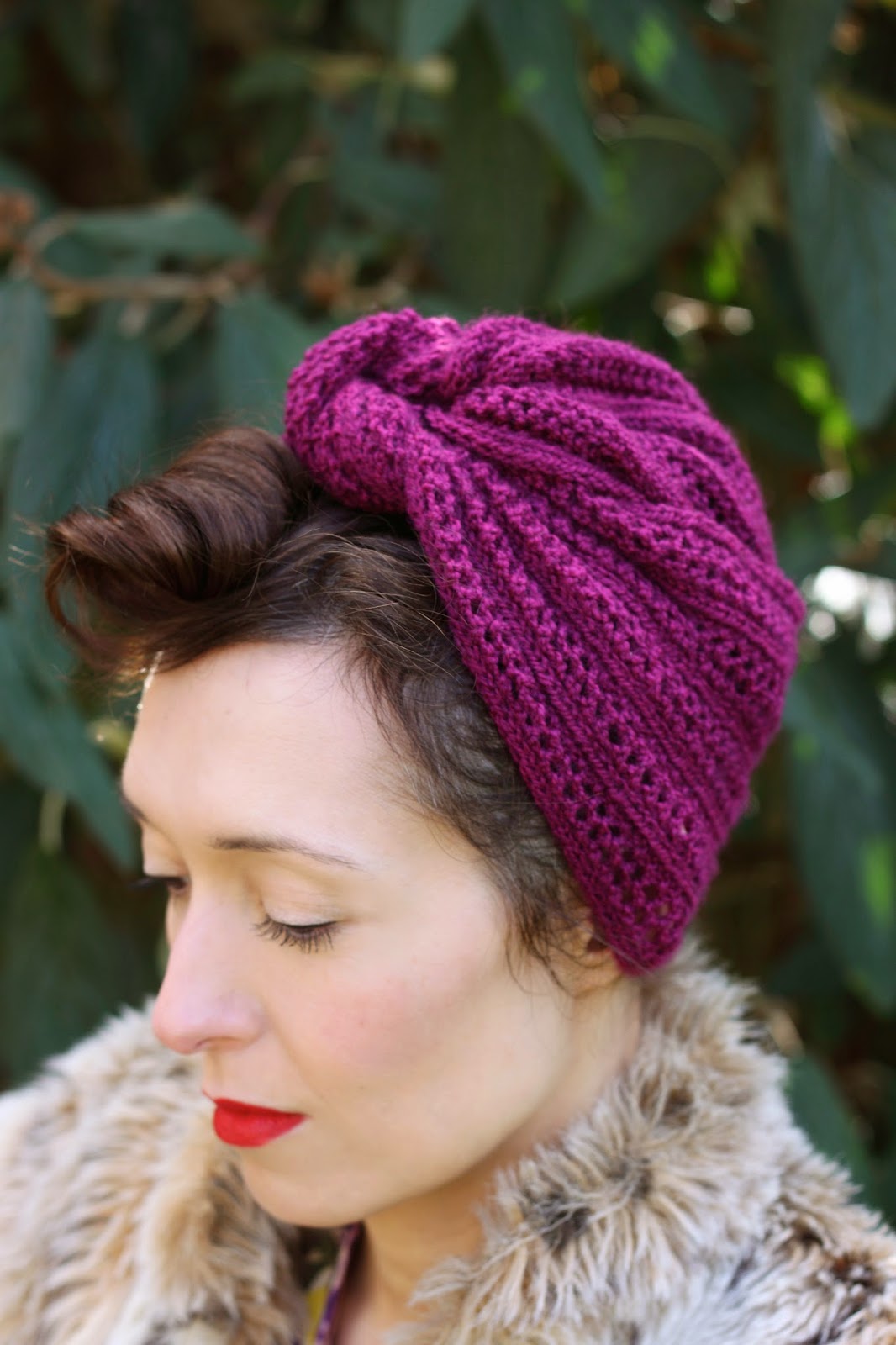 Theodora Goes Wild Free Pattern Friday Herringbone Lace Turban
